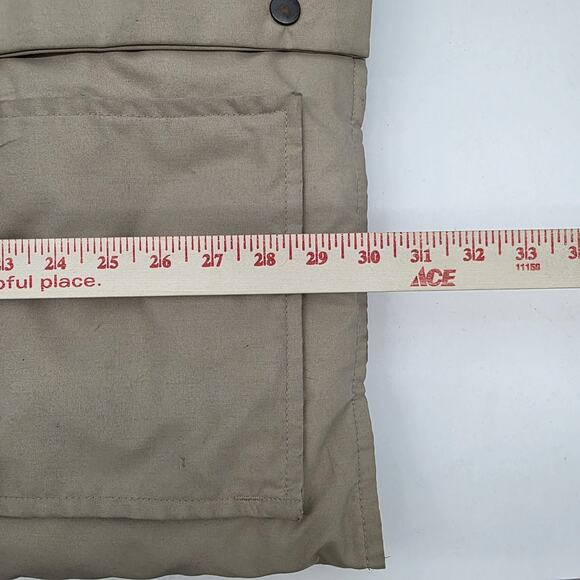 Vintage Izod Lacoste Mens Size Large Down Filled Puffer Jacket Full Zip Hood 80s - Picture 8 of 8